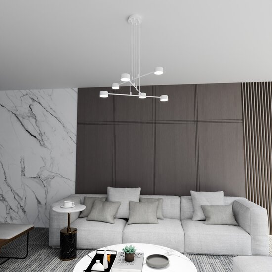 Emibig Emibig MODUS 6 WHITE - Elegante skandinavische Pendelleuchte für jeden Raum