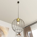 Emibig Emibig NANDO 1 BL GOLD - Stijlvolle industriële hanglamp