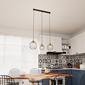 Emibig Emibig NANDO 3 BL GOLD - Stijlvolle industriële hanglamp