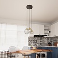 Emibig Emibig NANDO 3PREM BL GOLD - Stylish Industrial Pendant Lamp
