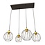 Emibig Emibig NANDO 4 BL GOLD - Stijlvolle industriële hanglamp