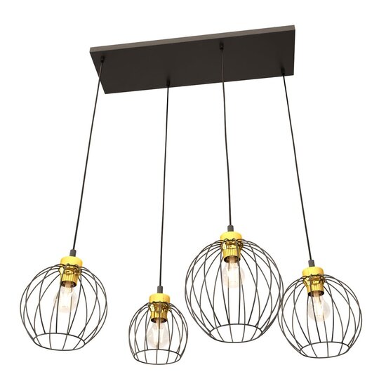 Emibig Emibig NANDO 4 BL GOLD - Stylish industrial pendant lamp