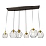 Emibig Emibig NANDO 6 BL GOLD - Stijlvolle industriële hanglamp