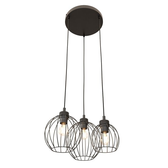 Emibig Emibig NANDO 3PREM BL - Industrial Pendant Lamp Made of Powder Coated Steel