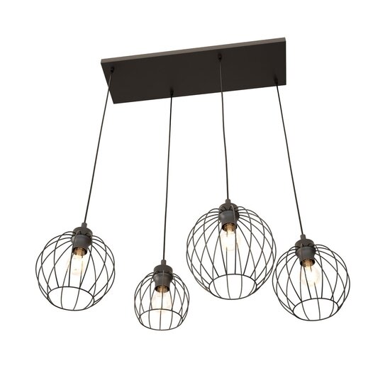 Emibig Emibig NANDO 4 BL - Industriële hanglamp voor een moderne uitstraling