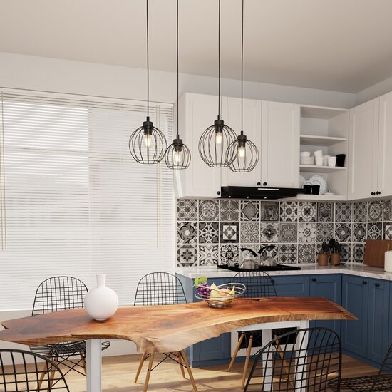 Emibig Emibig NANDO 4 BL - Industrial pendant lamp for a modern look