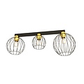 Emibig Emibig NEST 3 BL GOLD - Stijlvolle industriële hanglamp
