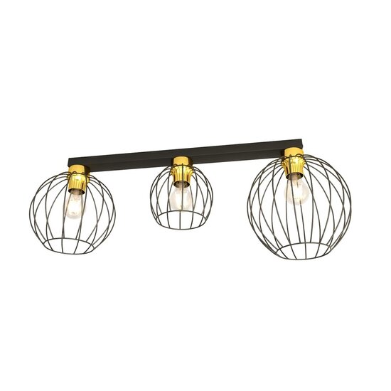Emibig Emibig NEST 3 BL GOLD - Lampe suspendue industrielle élégante