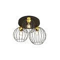 Emibig Emibig NEST 3PREM BL GOLD - Stijlvolle industriële hanglamp