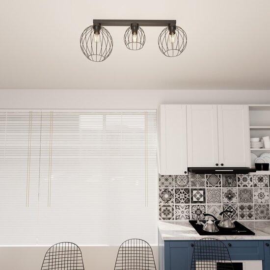 Emibig Emibig NEST 3 BL - Industriële plafondlamp voor een moderne uitstraling