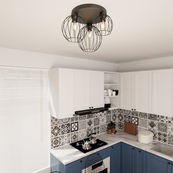 Emibig Emibig NEST 3PREM BL - Industrial ceiling lamp for a modern look