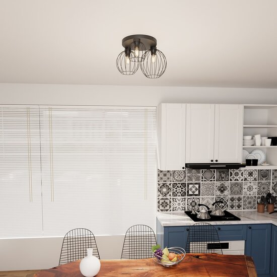 Emibig Emibig NEST 3PREM BL - Industriële plafondlamp voor een moderne uitstraling