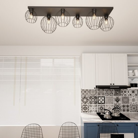 Emibig Emibig NEST 6 BL - Lampe de plafond industrielle pour un look moderne