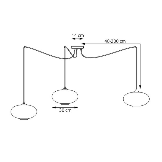 Emibig Emibig ORIGO 3 BL OPAL - Elegant pendant lamp for any space
