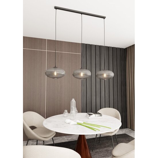 Emibig Emibig COCO 3 BL GRAFIT - Elegante hanglamp voor elke ruimte