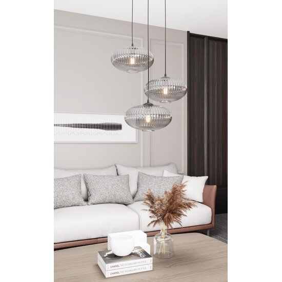 Emibig Emibig COCO 3 BL PREM GRAFIT - Glamour Hanglamp voor een Stijlvolle Verlichting