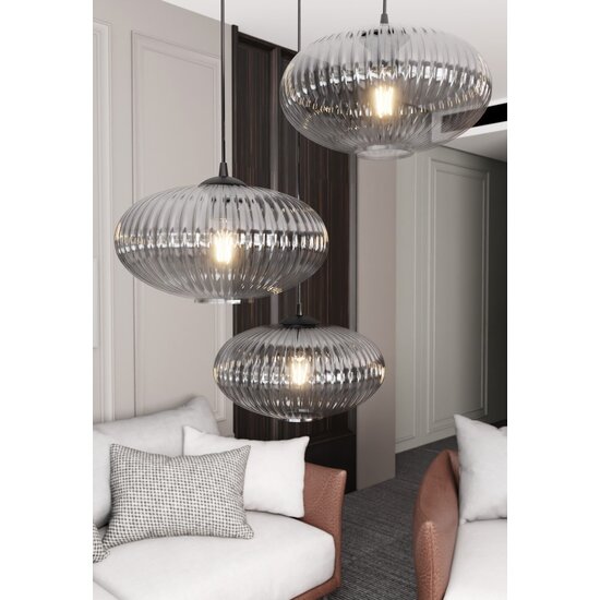 Emibig Emibig COCO 3 BL PREM GRAFIT - Glamour Hanglamp voor een Stijlvolle Verlichting