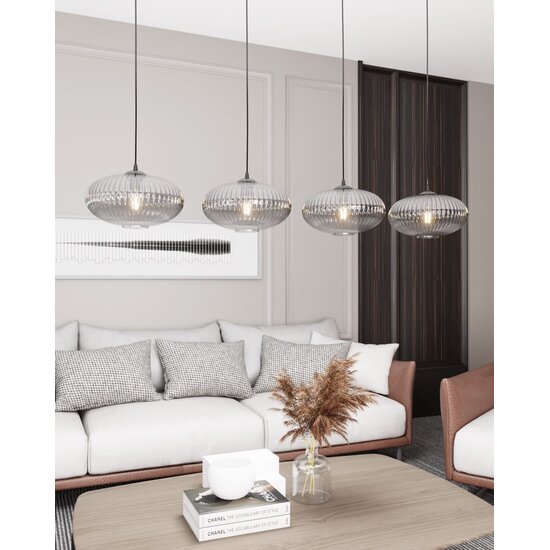 Emibig Emibig COCO 4 BL GRAFIT - Glamour Hanglamp voor een Stijlvolle Sfeer