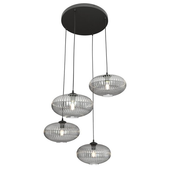 Emibig Emibig COCO 4 BL PREM GRAFIT - Glamour Hanglamp voor een Stijlvolle Sfeer
