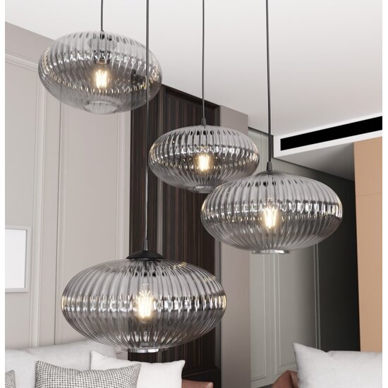 Emibig Emibig COCO 4 BL PREM GRAFIT - Lámpara colgante elegante para cualquier espacio