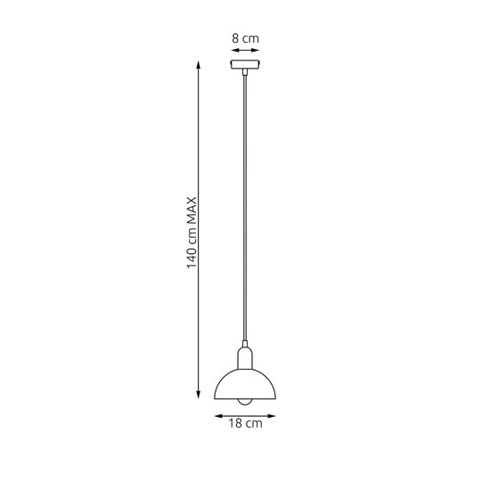 Emibig Emibig MOTO 1 WH - Minimalistische Hanglamp voor een Strakke Look