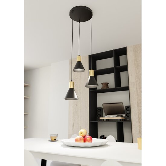 Emibig Emibig ROSA 3 PREM BL - Lámpara colgante minimalista para un ambiente elegante