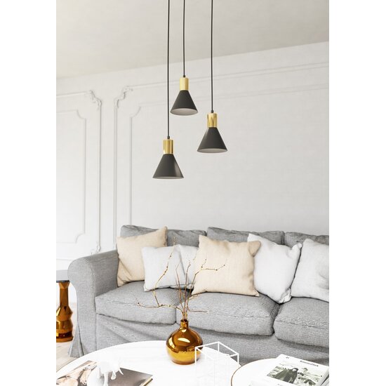 Emibig Emibig ROSA 3 PREM BL - Minimalistische Pendelleuchte für stilvolles Ambiente