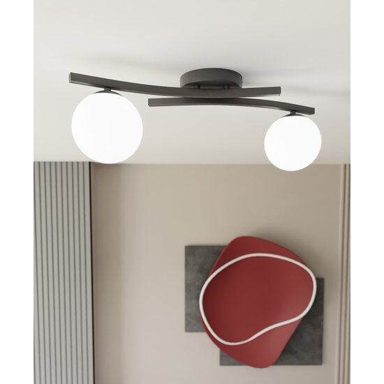 Emibig Emibig OPUS 2 BL OPAL - Moderne plafondlamp voor elke ruimte