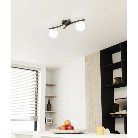 Emibig Emibig OPUS 2 BL OPAL - Lampe de plafond moderne pour tout espace