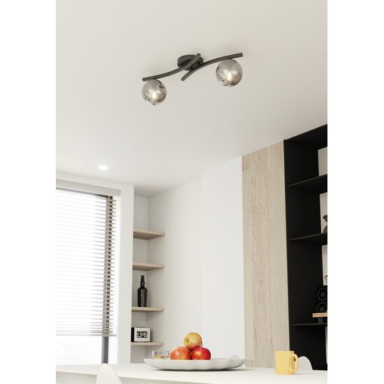 Emibig Emibig OPUS 2 BL GRAFIT - Plafonnier moderne pour tous les espaces