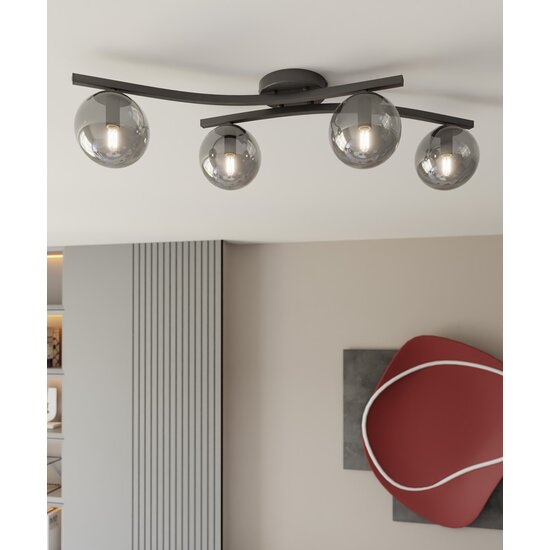 Emibig Emibig OPUS 4 BL GRAFIT - Lámpara de techo moderna para una iluminación elegante