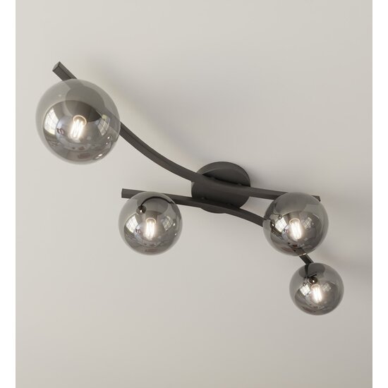 Emibig Emibig OPUS 4 BL GRAFIT - Lámpara de techo moderna para una iluminación elegante