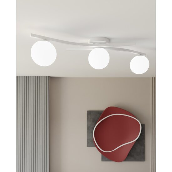 Emibig Emibig OPUS 3 WH OPAL - Lámpara de techo moderna para un hogar elegante