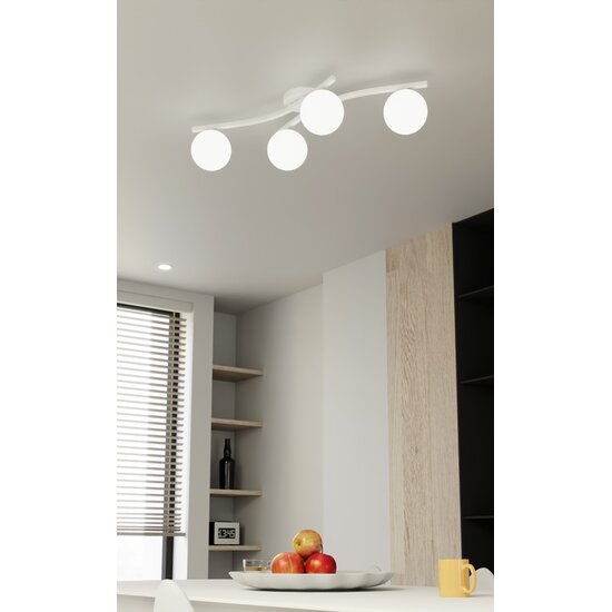 Emibig Emibig OPUS 4 WH OPAL - Moderne plafondlamp voor elke ruimte