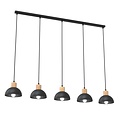Emibig Emibig SECO 5 BL - Lampe de plafond moderne en acier et bois