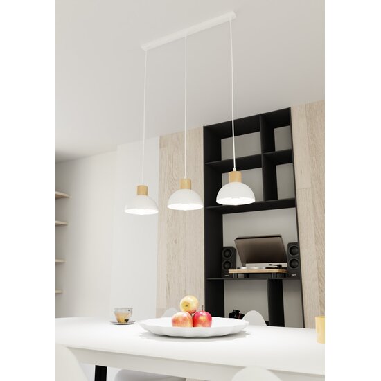 Emibig Emibig SECO 3 WH - Modern ceiling lamp made of powder-coated steel