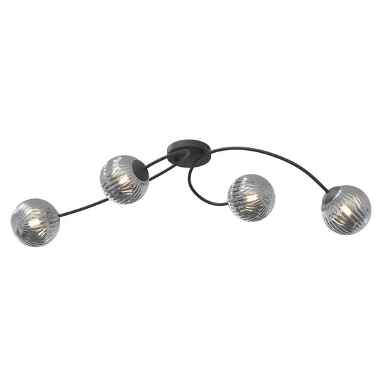 Emibig Emibig VIBRA 4 BL GRAFIT - Moderne plafondlamp met stijlvol ontwerp
