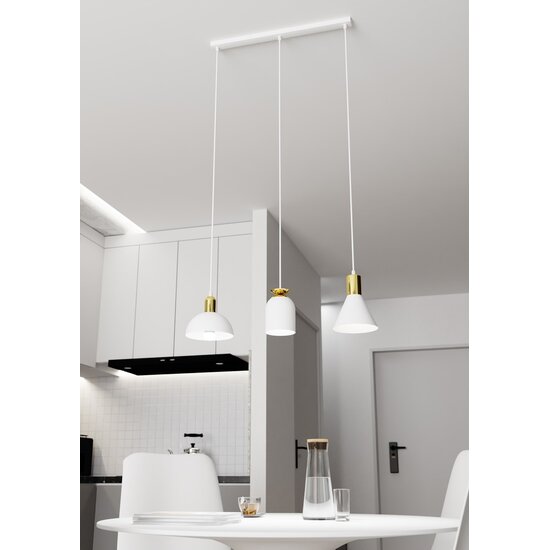 Emibig Emibig FOX 3 WH Hanglamp - Minimalistisch ontwerp voor elke ruimte