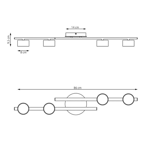 Emibig Emibig Fragment 4 BL Hanglamp - Minimalistisch ontwerp voor elke ruimte