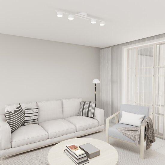 Emibig Emibig Fragment 4 WH - Lampe de plafond minimaliste pour tous les espaces