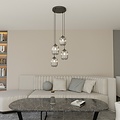 Emibig Emibig VERDI 4PREM BL GRAFIT - Glamour Hanglamp voor een Stijlvolle Sfeer