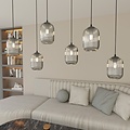 Emibig Emibig VERDI 6 BL GRAFIT - Elegant pendant lamp for a glamorous atmosphere