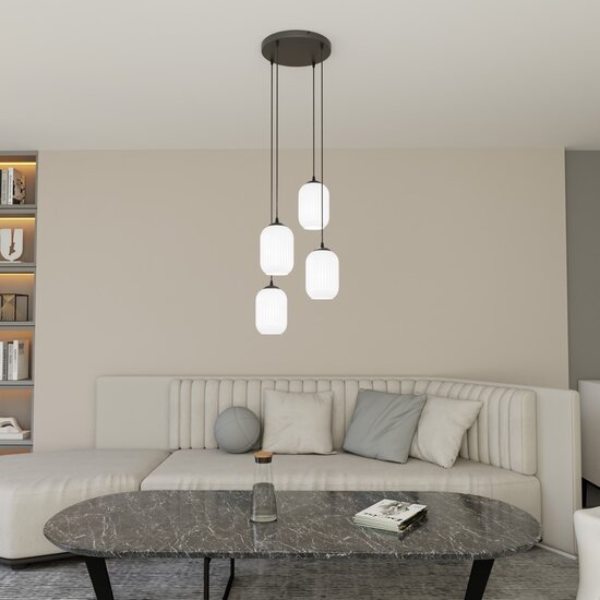 Emibig Emibig VERDI 4PREM BL OPAL - Glamorous Pendant Lamp for Stylish Interiors