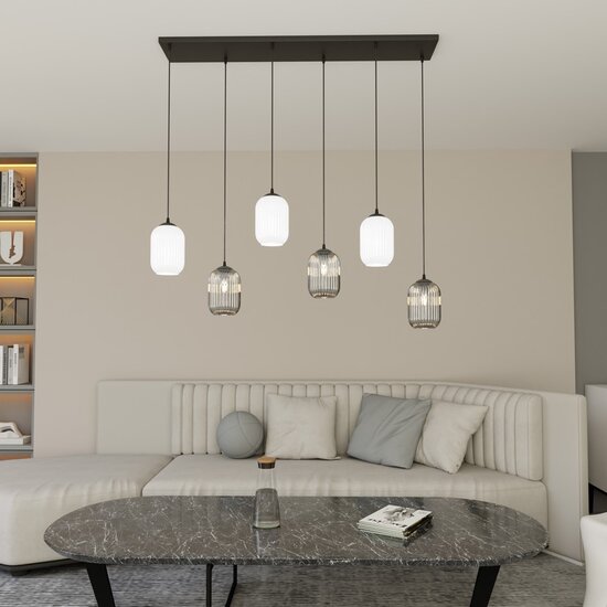 Emibig Emibig VERDI 6 BL MIX - Glamour Hanglamp voor een Stijlvolle Interieur