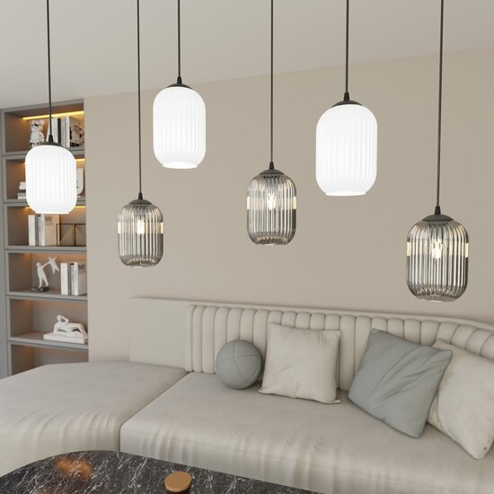 Emibig Emibig VERDI 6 BL MIX - Glamour Hanglamp voor een Stijlvolle Interieur