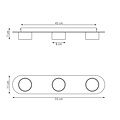 Emibig Emibig DIAZ 3 BL - Modern ceiling lamp for stylish lighting