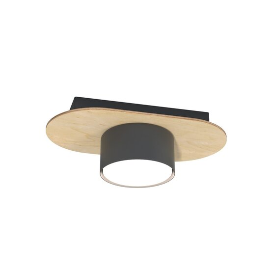 Emibig Emibig DIAZ 1 BL WOOD - Moderne Deckenlampe aus Holz und Stahl