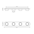 Emibig Emibig DIAZ 4 BL WOOD - Modern ceiling lamp for stylish ambiance