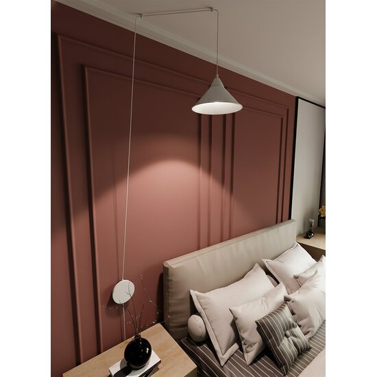 Emibig Emibig ABRAMO 1 WHITE - Scandinavische Hanglamp voor een Strakke Look