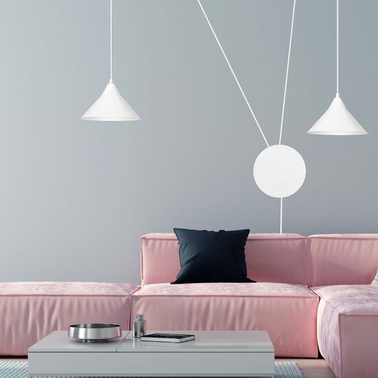 Emibig Emibig ABRAMO 2 WHITE - Scandinavische Hanglamp voor een Moderne Sfeer